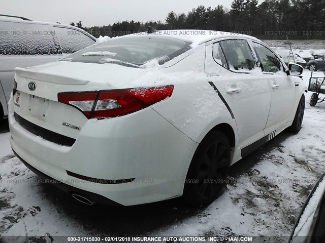 5XXGR4A69CG016344 - 2012 KIA OPTIMA SX WHITE photo 4