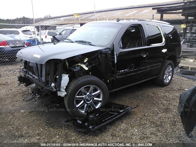 1GKFK03259R131813 - 2009 GMC YUKON DENALI BLACK photo 2