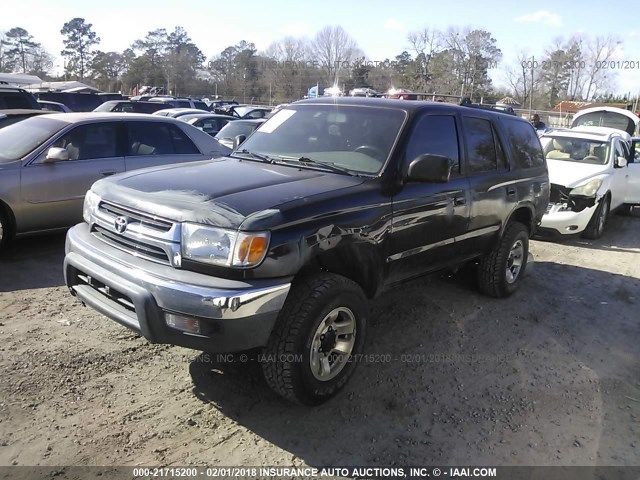 JT3GN86R120229900 - 2002 TOYOTA 4RUNNER SR5 BLACK photo 2