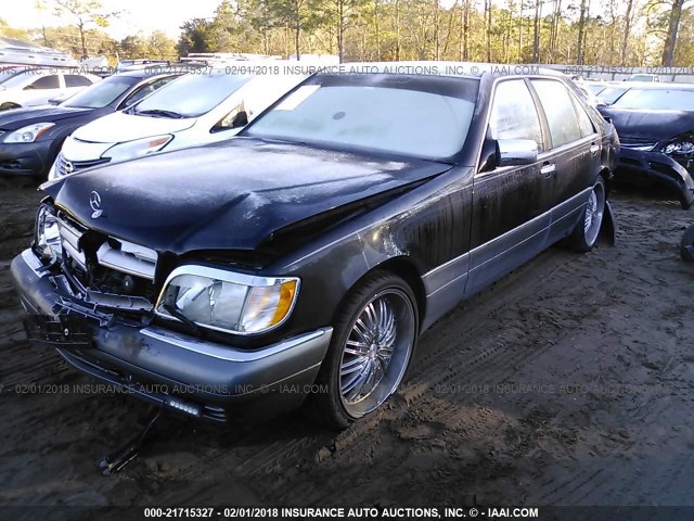 WDBGA33E3SA236271 - 1995 MERCEDES-BENZ S 320 BLACK photo 2