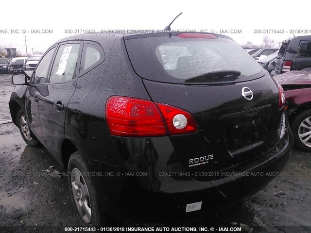 JN8AS58T09W055282 - 2009 NISSAN ROGUE S/SL BLACK photo 3