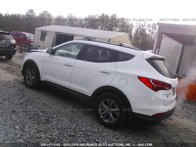 5XYZU3LB5EG226191 - 2014 HYUNDAI SANTA FE SPORT  WHITE photo 3