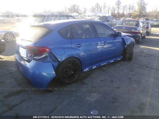 JF1GR8H6XAL821124 - 2010 SUBARU IMPREZA WRX STI BLUE photo 4