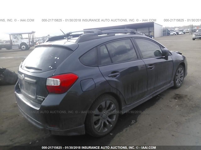 JF1GPAL65DH804128 - 2013 SUBARU IMPREZA SPORT PREMIUM GRAY photo 4