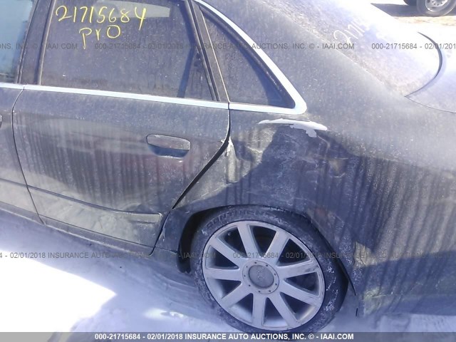 WAUJT68EX4A108962 - 2004 AUDI A4 3.0 GRAY photo 6