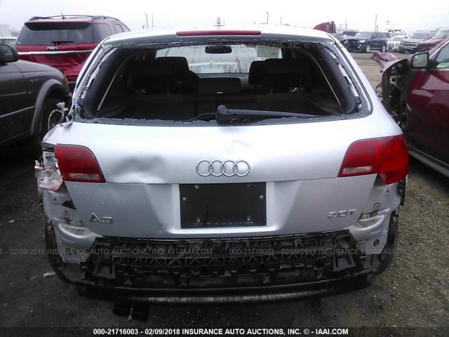 WAUHF78P36A110181 - 2006 AUDI A3 2 SILVER photo 6