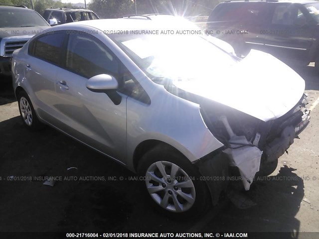 KNADM4A31D6177520 - 2013 KIA RIO LX Արծաթագույն լուսանկար 1
