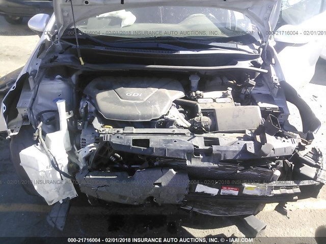KNADM4A31D6177520 - 2013 KIA RIO LX Արծաթագույն լուսանկար 10