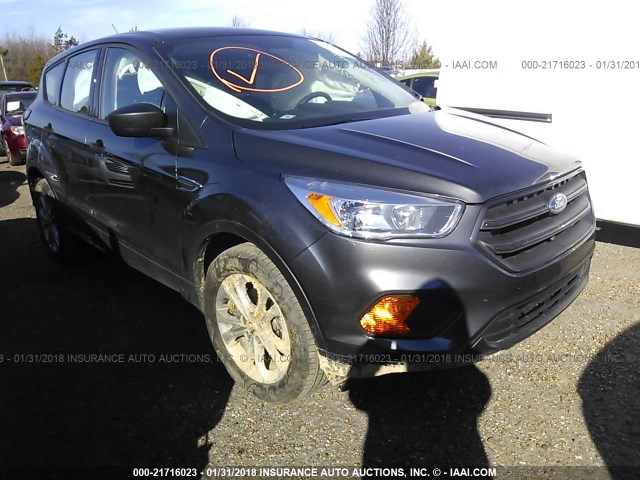 1FMCU0F76HUC72879 - 2017 FORD ESCAPE S GRAY photo 1