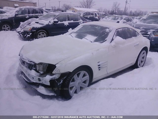 1C3AN69L34X010254 - 2004 CHRYSLER CROSSFIRE LIMITED WHITE photo 2