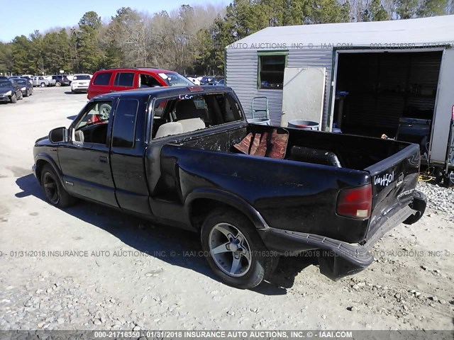 1GCCS19W518124501 - 2001 CHEVROLET S TRUCK S10 BLACK photo 3