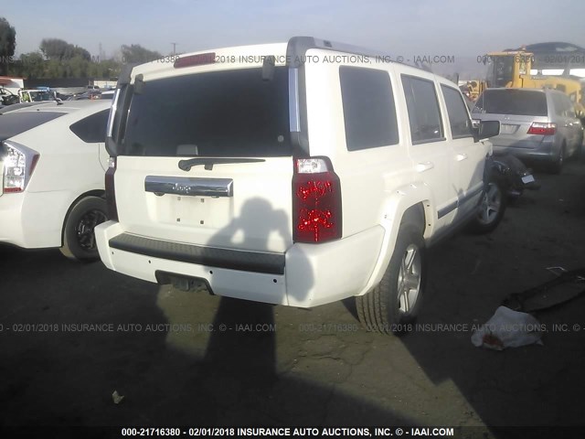 1J8HH58TX9C528933 - 2009 JEEP COMMANDER LIMITED WHITE photo 4