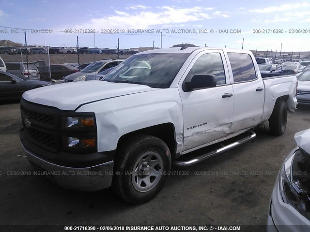 3GCPCPEH4EG233122 - 2014 CHEVROLET SILVERADO C1500 WHITE photo 2