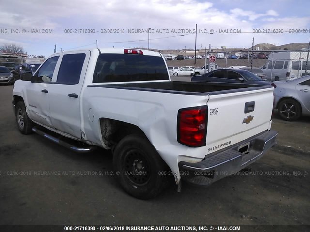 3GCPCPEH4EG233122 - 2014 CHEVROLET SILVERADO C1500 WHITE photo 3