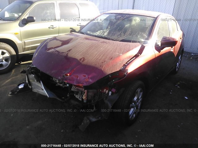 3MYDLBZV7GY116431 - 2016 TOYOTA SCION IA RED photo 2