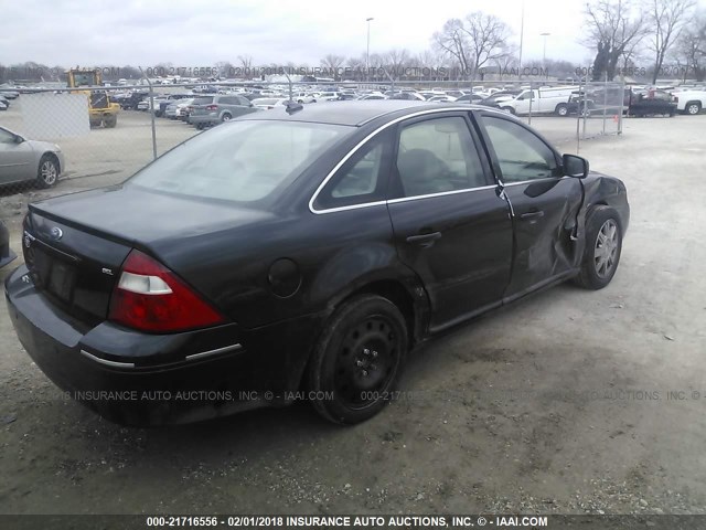 1FAHP24167G138517 - 2007 FORD FIVE HUNDRED SEL BLACK photo 4