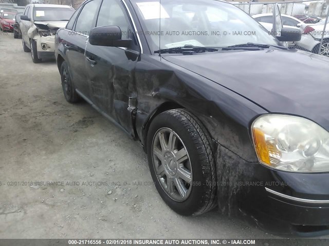 1FAHP24167G138517 - 2007 FORD FIVE HUNDRED SEL BLACK photo 6