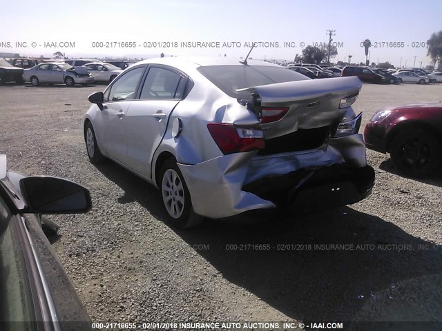 KNADM4A30G6684087 - 2016 KIA RIO LX Շագանակագույն լուսանկար 3