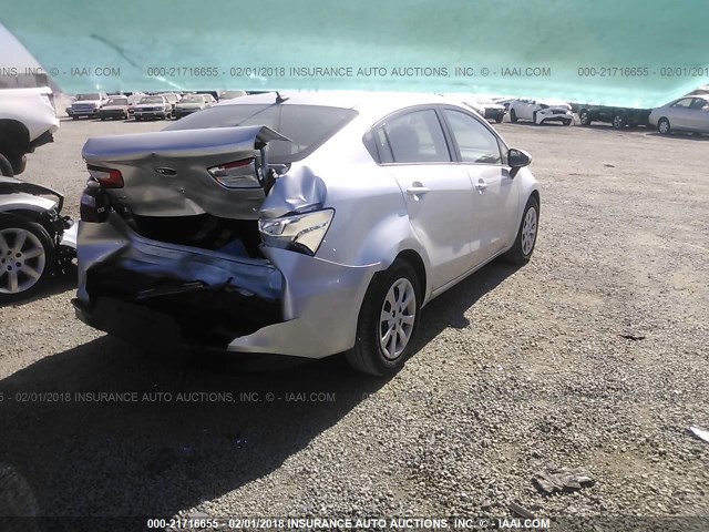 KNADM4A30G6684087 - 2016 KIA RIO LX Շագանակագույն լուսանկար 4