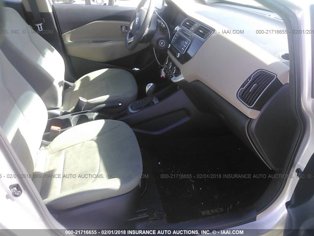 KNADM4A30G6684087 - 2016 KIA RIO LX Շագանակագույն լուսանկար 5