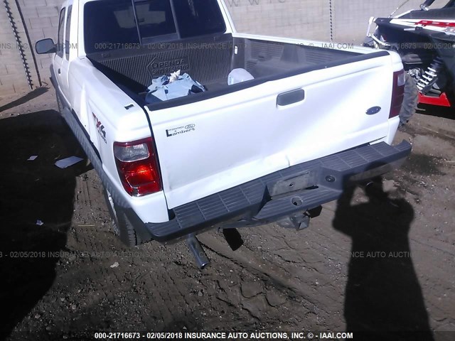 1FTZR45E15PA42233 - 2005 FORD RANGER SUPER CAB WHITE photo 6