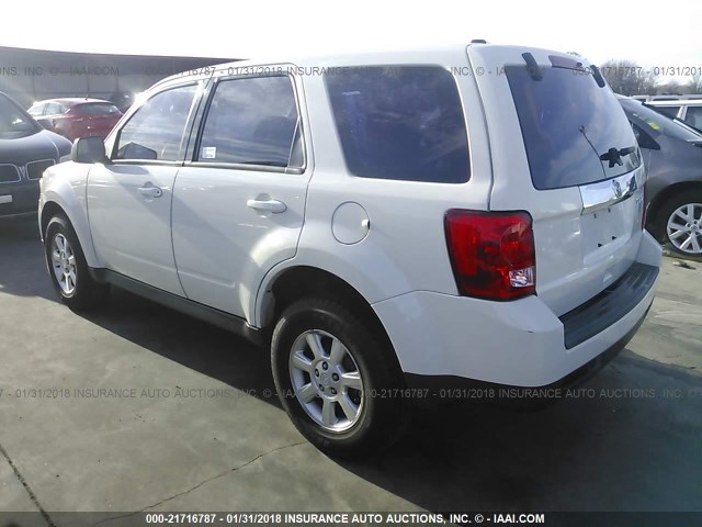 4F2CY0C72AKM03594 - 2010 MAZDA TRIBUTE I WHITE photo 3