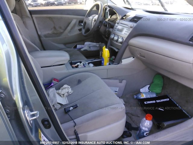 4T1BE46K38U777699 - 2008 TOYOTA CAMRY CE/LE/XLE/SE GREEN photo 5