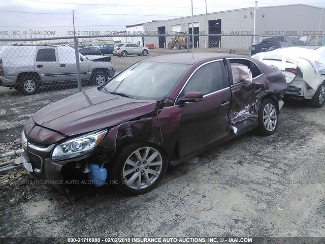 1G11E5SA5GF158410 - 2016 CHEVROLET MALIBU LIMITED LTZ MAROON photo 2