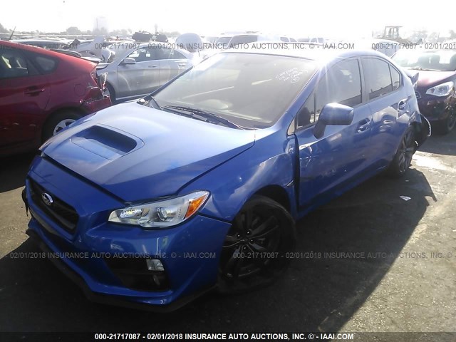 JF1VA1E6XH8841350 - 2017 SUBARU WRX PREMIUM BLUE photo 2