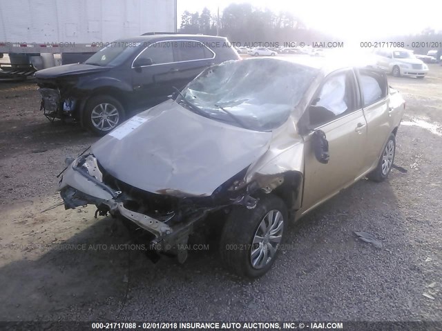 5YFBU4EE9DP135739 - 2013 TOYOTA COROLLA S/LE GOLD photo 2