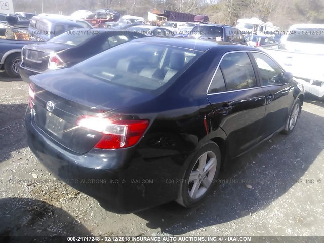 4T1BF1FK2CU503012 - 2012 TOYOTA CAMRY SE/LE/XLE Қара фото 4