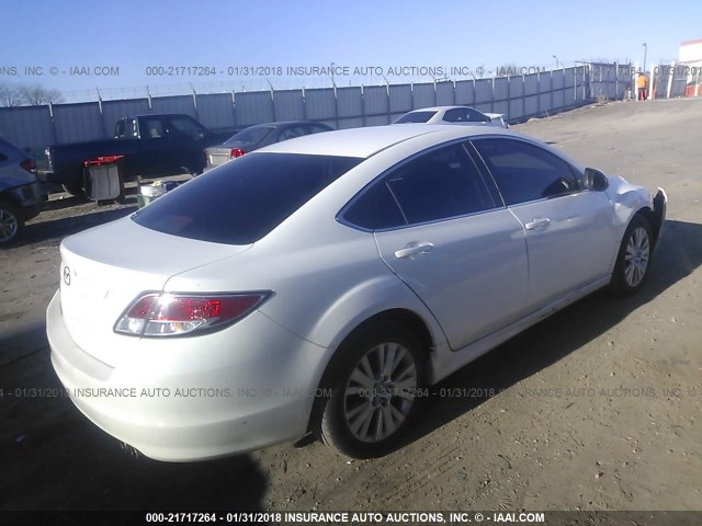 1YVHZ8CH9A5M30715 - 2010 MAZDA 6 I WHITE photo 4