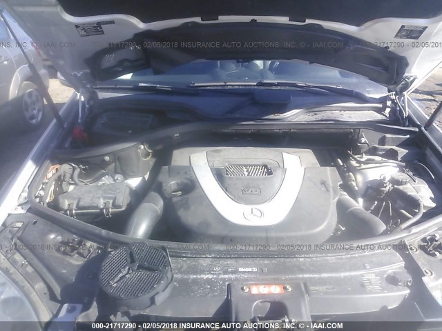 4JGBB86E17A204214 - 2007 MERCEDES-BENZ ML 350 SILVER photo 10