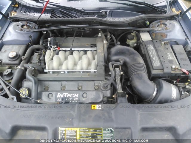 1LNHM97V6YY767504 - 2000 LINCOLN CONTINENTAL  Niebieski zdjęcie 10