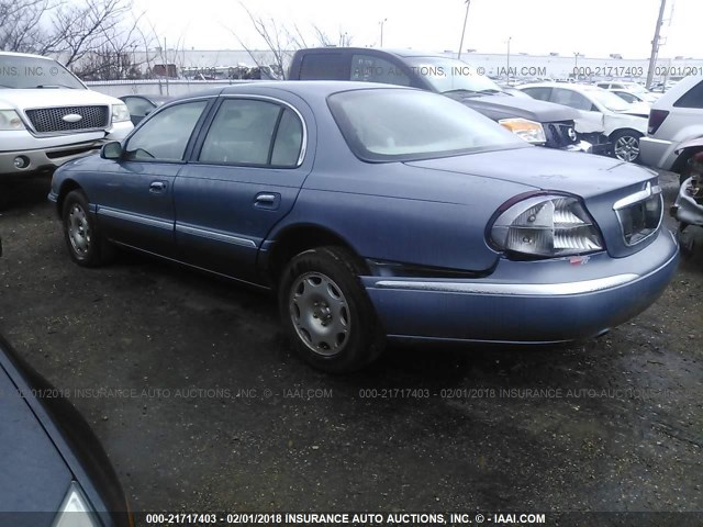 1LNHM97V6YY767504 - 2000 LINCOLN CONTINENTAL  BLUE photo 3