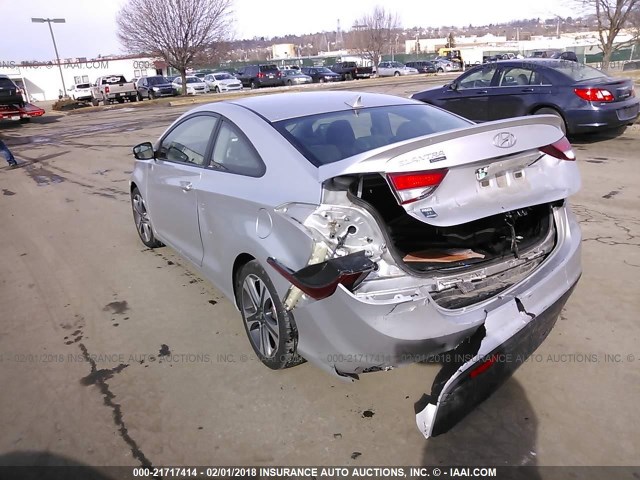 KMHDH6AHXEU027767 - 2014 HYUNDAI ELANTRA COUPE GS/SE SILVER photo 3