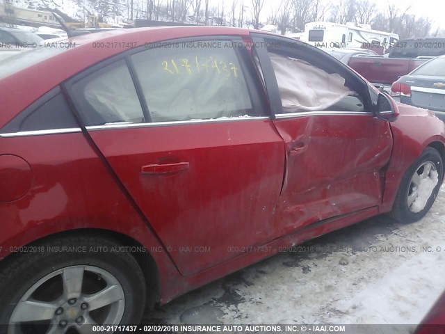 1G1PC5SB7E7257679 - 2014 CHEVROLET CRUZE LT RED photo 6