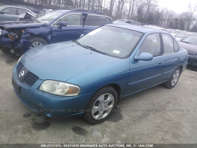 3N1CB51D94L833278 - 2004 NISSAN SENTRA 1.8/1.8S BLUE photo 2