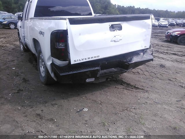 1GCRKSE70CZ336248 - 2012 CHEVROLET SILVERADO K1500 LT WHITE photo 6