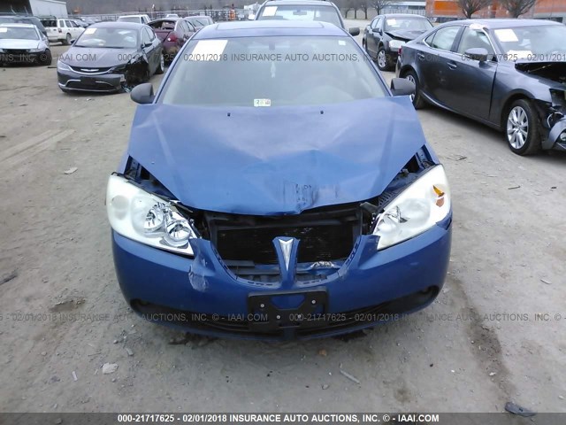 1G2ZG58N374209420 - 2007 PONTIAC G6 SE BLUE photo 6