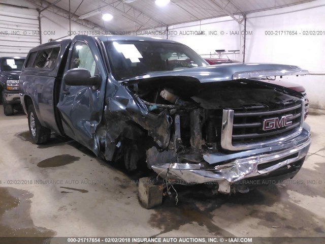 1GTN2TE01BZ447476 - 2011 GMC SIERRA K1500 BLUE photo 1