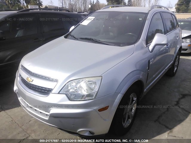 3GNFL3EK1DS528519 - 2013 CHEVROLET CAPTIVA LT SILVER photo 2