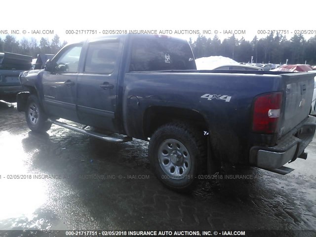 3GCRKSEA0AG209492 - 2010 CHEVROLET SILVERADO K1500 LT BLUE photo 3