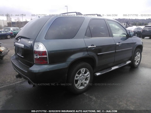 2HNYD18704H533265 - 2004 ACURA MDX TOURING GRAY photo 4