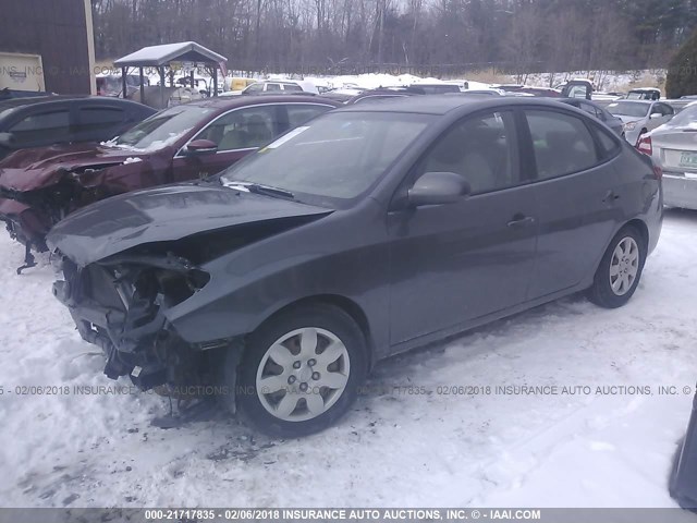 KMHDU46D08U406870 - 2008 HYUNDAI ELANTRA GLS/SE/LIMITED GRAY photo 2