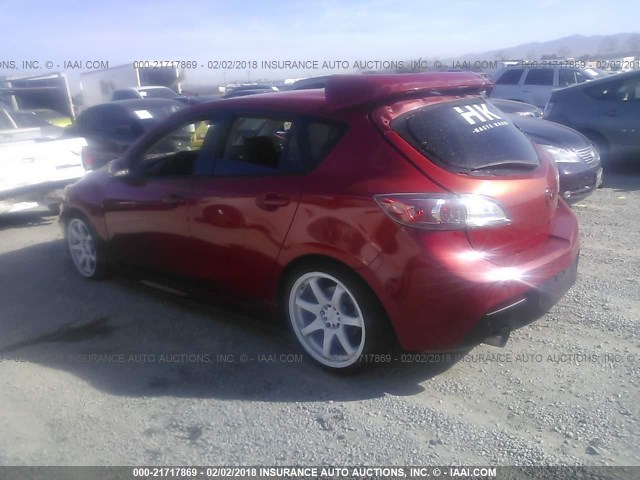 JM1BL1H40A1225639 - 2010 MAZDA SPEED 3 RED photo 3