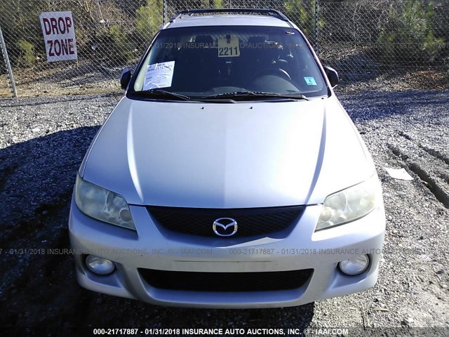 JM1BJ245821627792 - 2002 MAZDA PROTEGE PR5 SILVER photo 6