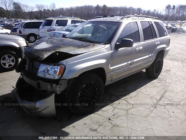 1J4GW58N34C206728 - 2004 JEEP GRAND CHEROKEE LIMITED GOLD photo 2