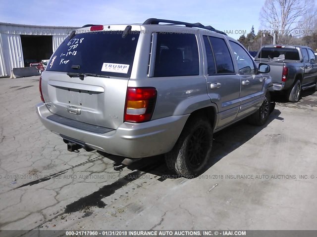 1J4GW58N34C206728 - 2004 JEEP GRAND CHEROKEE LIMITED GOLD photo 4