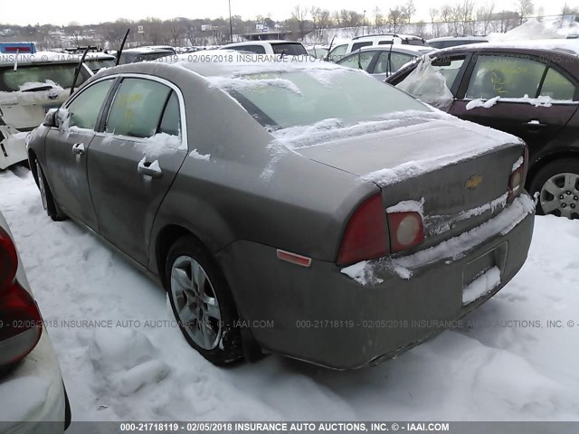 1G1ZC5E19BF259852 - 2011 CHEVROLET MALIBU 1LT ყავისფერი ფოტო 3